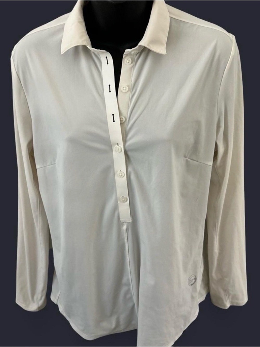 Foray golf‎  white Long Sleeve Polo Blouse